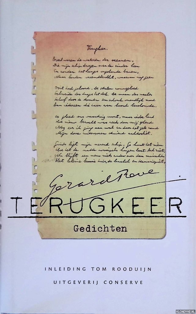 Reve, Gerard & Tom Rooduijn (inleiding) - Terugkeer: gedichten