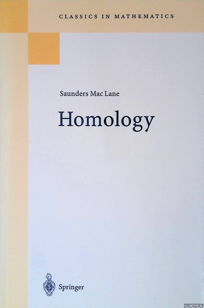 Mac Lane, Saunders - Homology