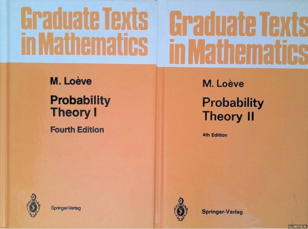 Love, M. - Probability Theory (2 volumes) - Fourth edition