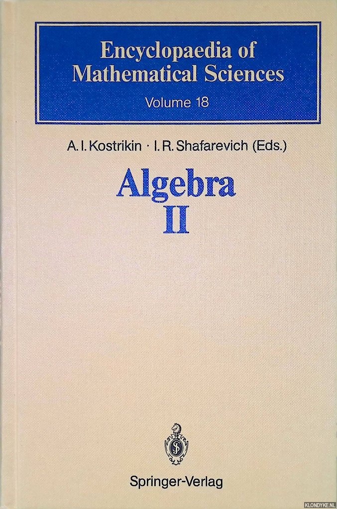 Kostrikin, A.I. & I.R. Shafarevich (editors) - Algebra II : Noncommutative Rings: Identities