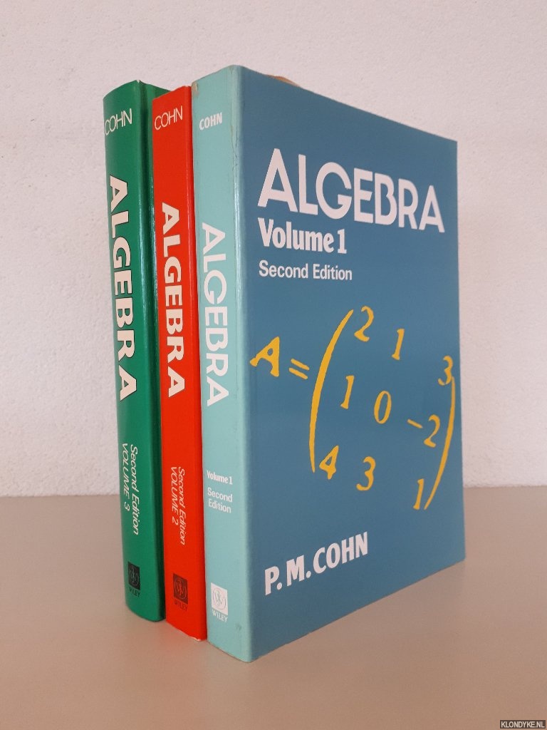 Cohn, P.M. - Algebra - Second Edition (3 volumes)
