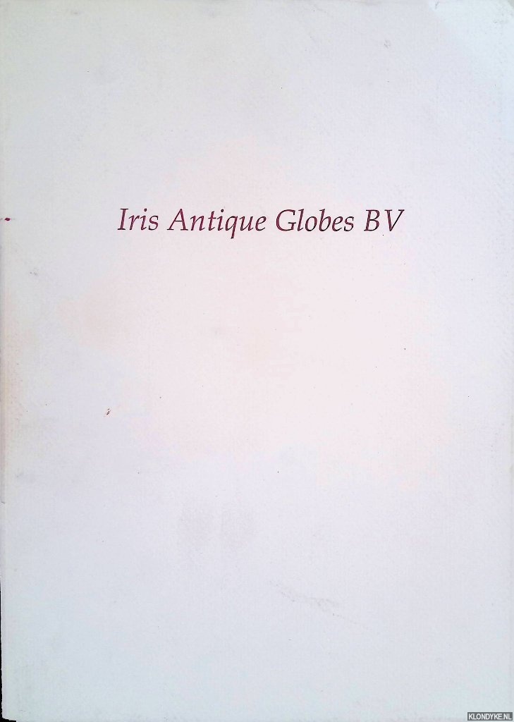 Peeters, Paul - Iris Antique Globes BV: sales catalgue