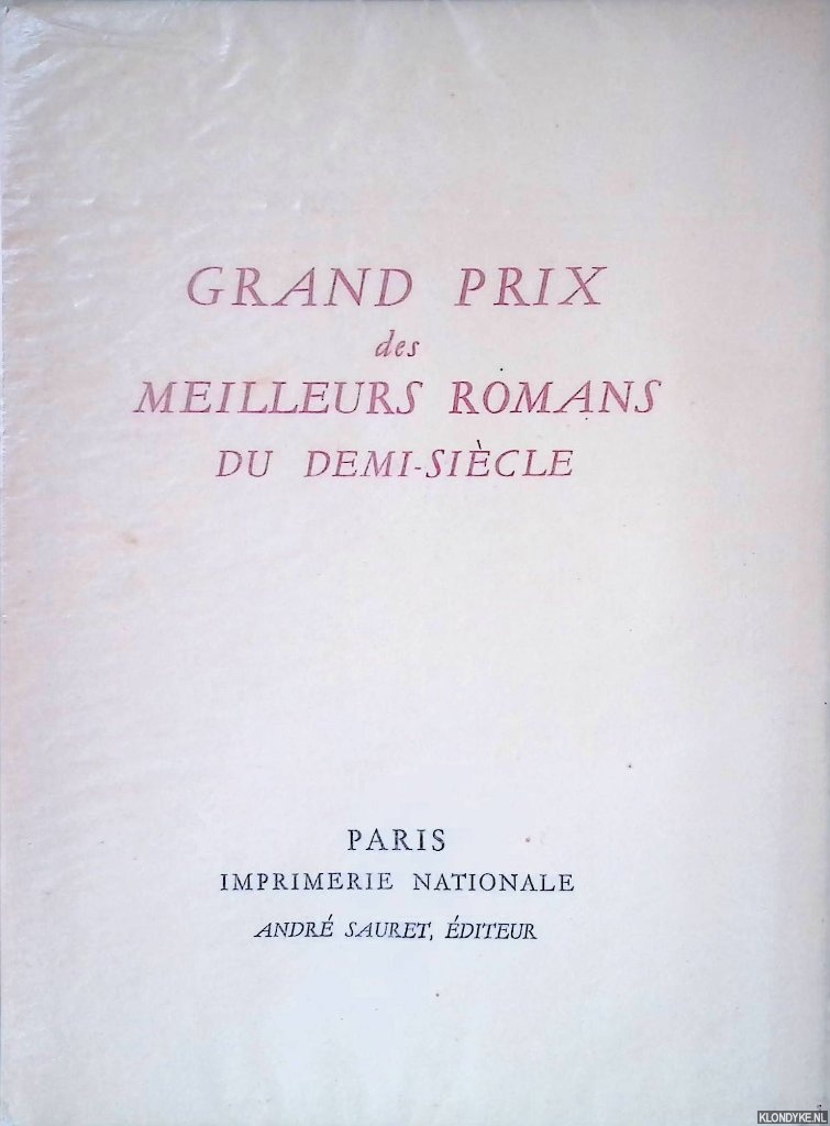 Carco, Francis - and others - Grand Prix des meilleurs romans du demi-sicle