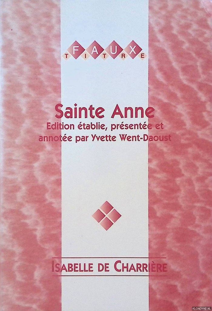Charrire, Isabelle de - Sainte Anne