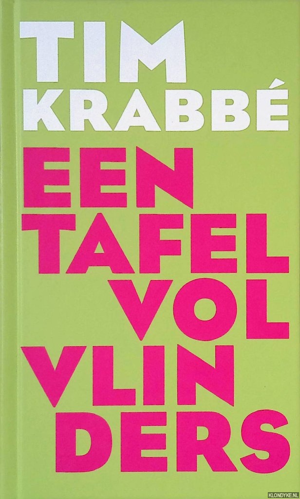 Krabb, Tim - Boekenweek 2009: Een tafel vol vlinders