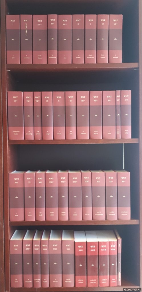 Vries, Matthias de & P.G.J. van Sterkenburg (voorwoord) - Woordenboek der Nederlandsche Taal (40 banden + bronnenlijst)