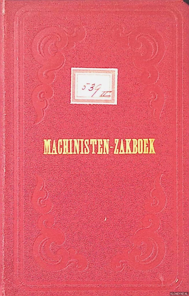 Koning, P. - Machinisten-Zakboek
