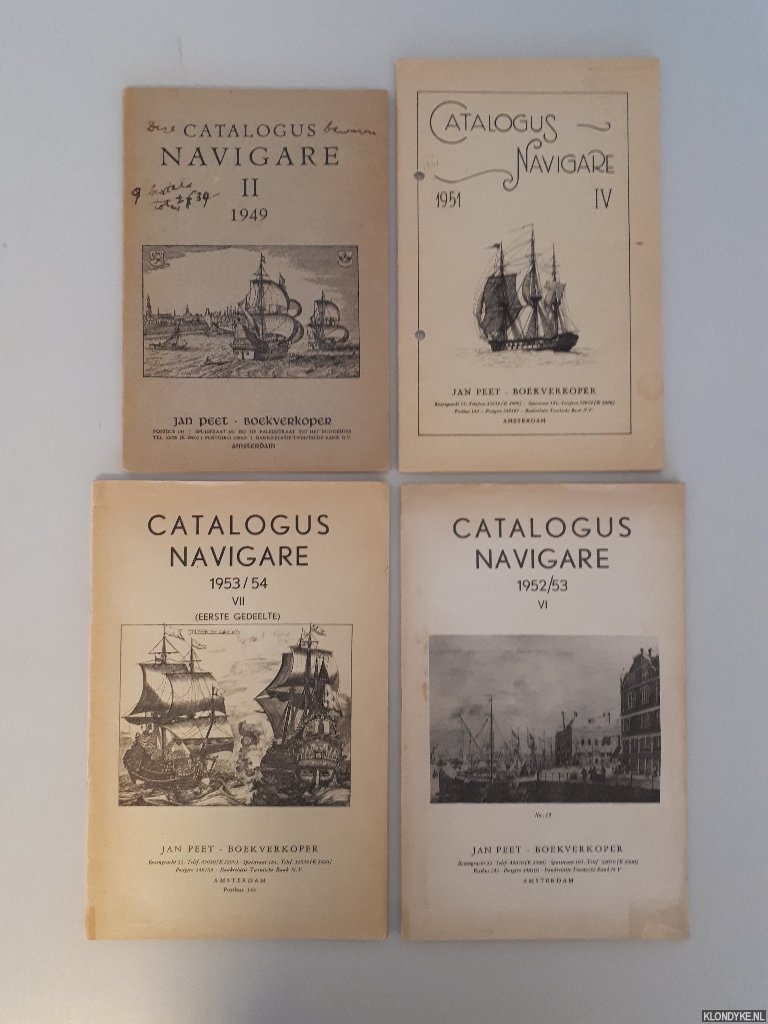 Peet, Jan - Catalogus Navigare (4 delen)