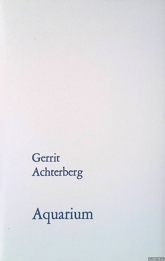 Achterberg, Gerrit - Aquarium