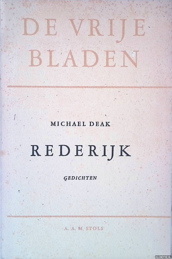 Deak, Michael - Rederijk