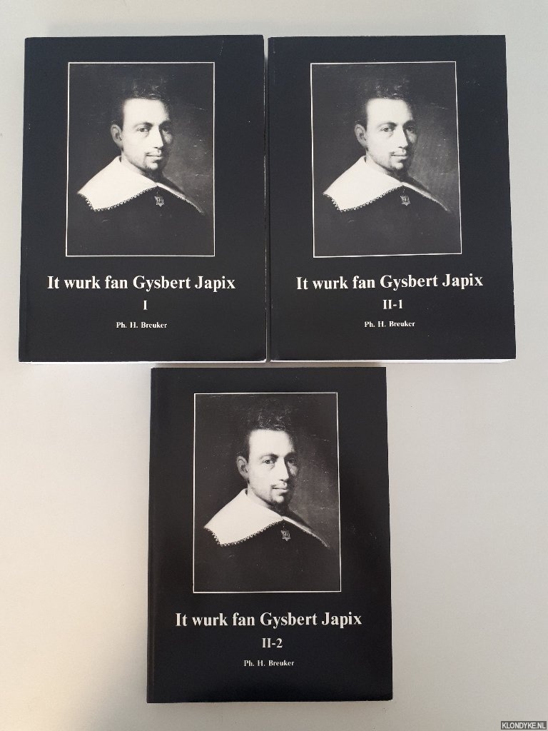 Breuker, Ph.H. - It wurk fan Gysbert Japix (2 volumes in 3 paperbacks)