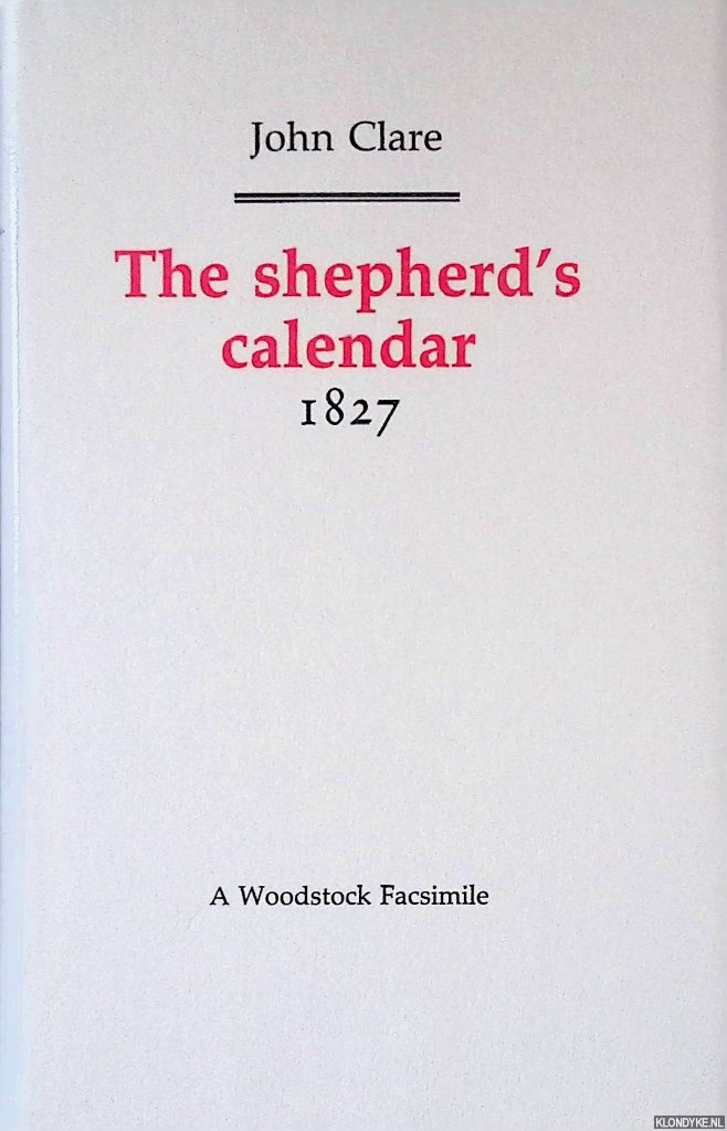 Clare, John - The Shepherd's Calendar 1827