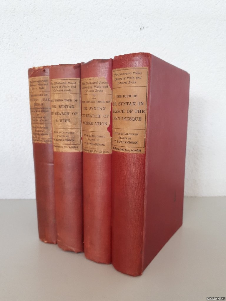 Combe, William & Thomas Rowlandson (illustrations) - The tour of Doctor Syntax in search of the picturesque: a Poem (4 volumes)