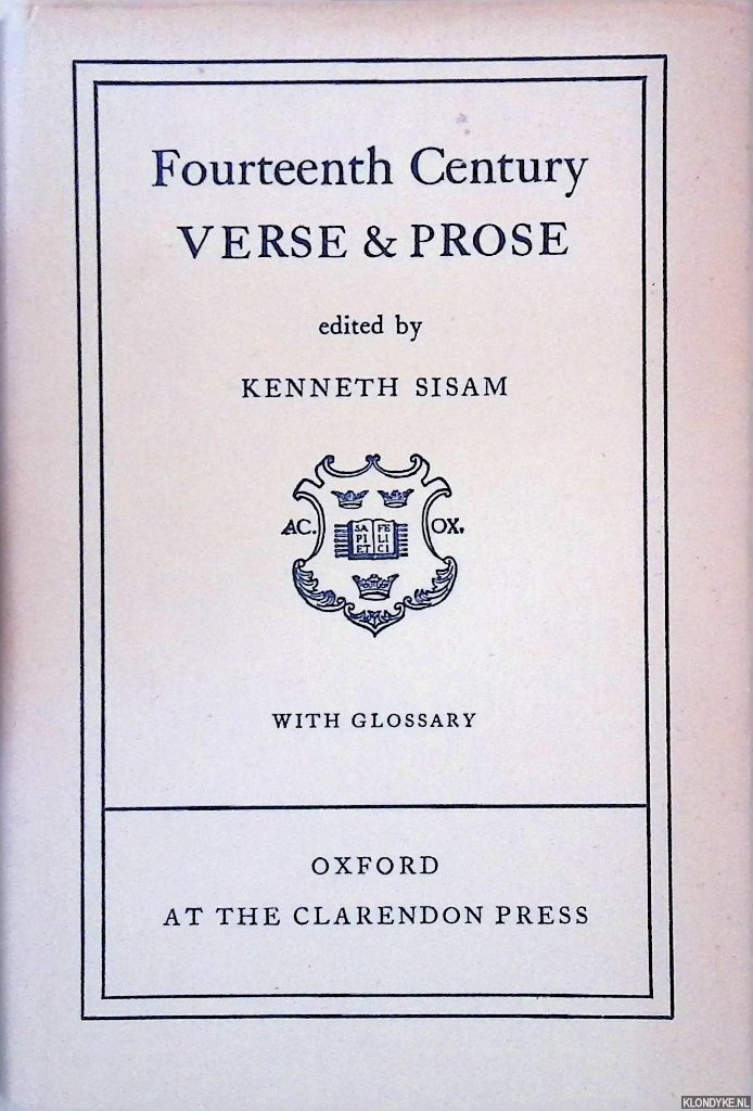 Sisam, Kenneth - Fourteenth Century Verse & Prose