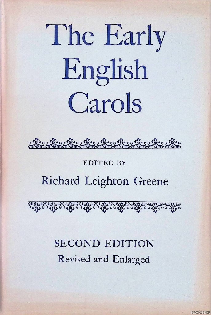 Greene, Richard Leighton - The Early English Carols