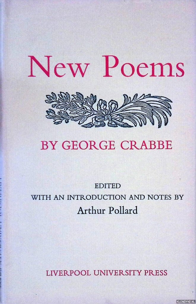 Crabbe, George - New Poems