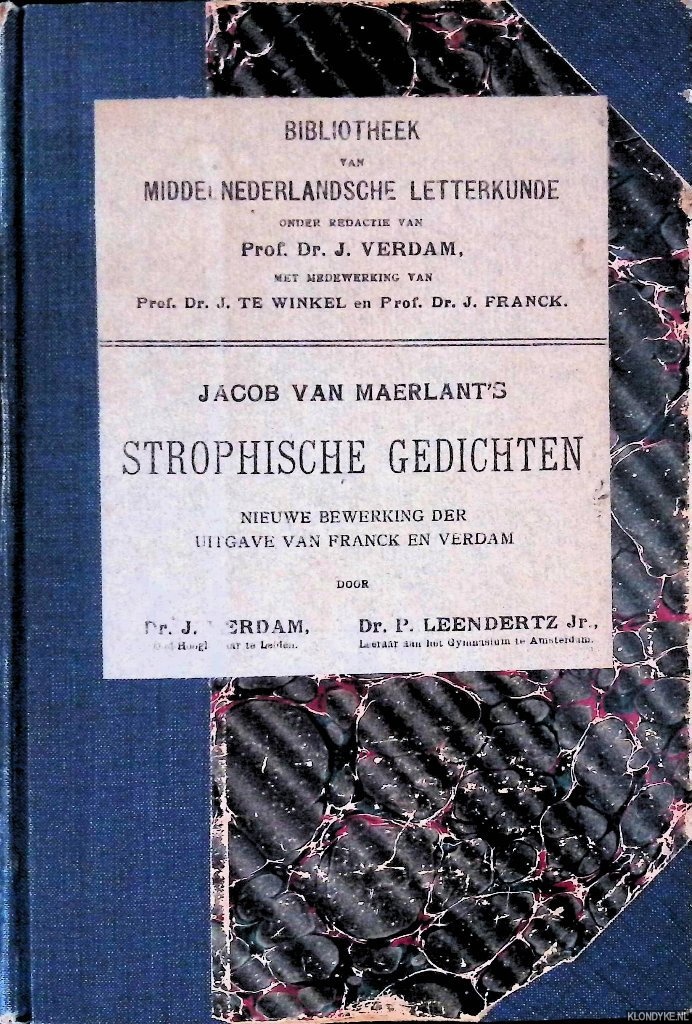 Maerlant, Jacob van - Jacob van Maerlant's strophische gedichten