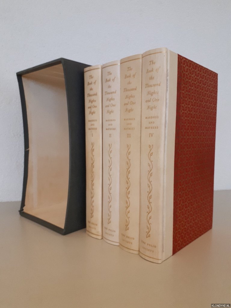 Mardrus, J.C. (translation) & Powys Mathers (translation) & Eric Fraser (illustrations) - The Book of the Thousand and One Night (4 volumes in box)