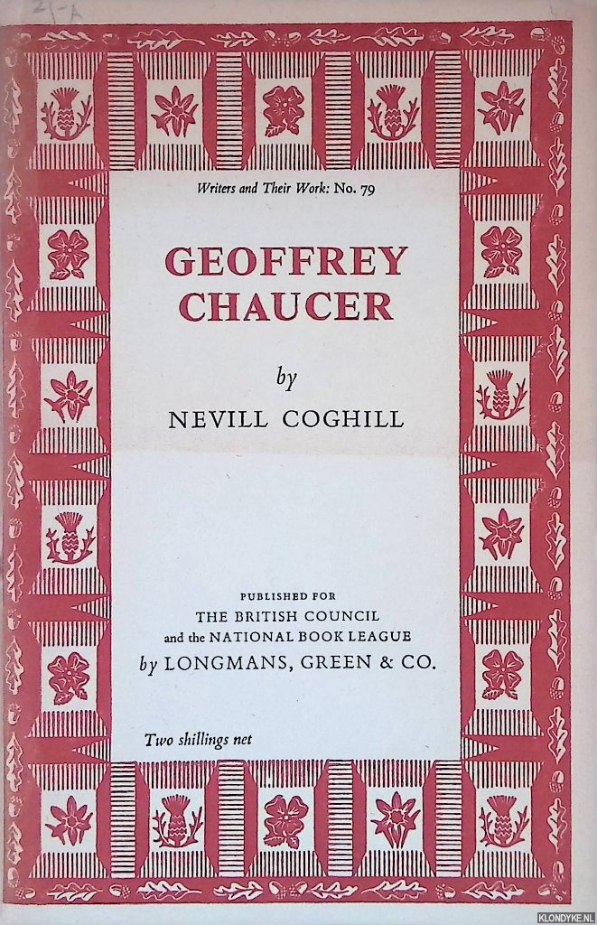 Coghill, Nevill - Geoffrey Chaucer