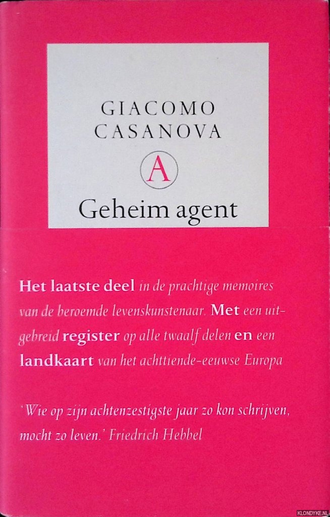 Casanova, Giacoma - Geheim agent