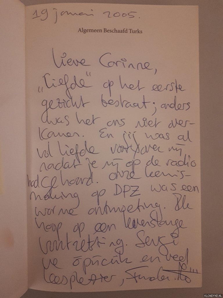 Mjde, Funda - Algemeen Beschaafd Turks: columns *GESIGNEERD*