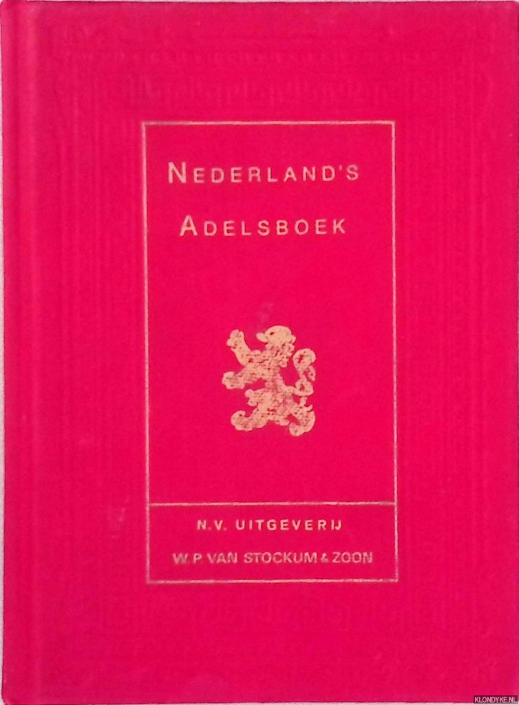 Rutgers van Rozenburg, Jhr. Mr. L.M. - en anderen - Nederland's Adelsboek 1978: 69e jaargang O-R