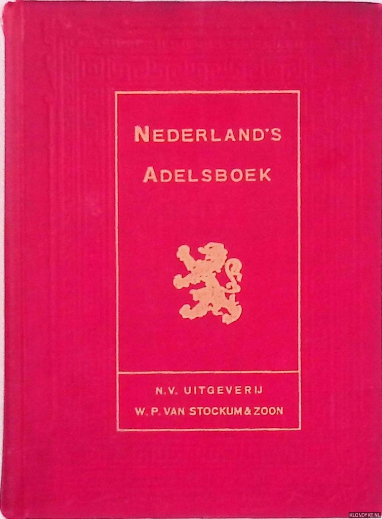 Campo Hartman, W.F. del - en anderen - Nederland's Adelsboek 1963: 56e jaargang M-Re