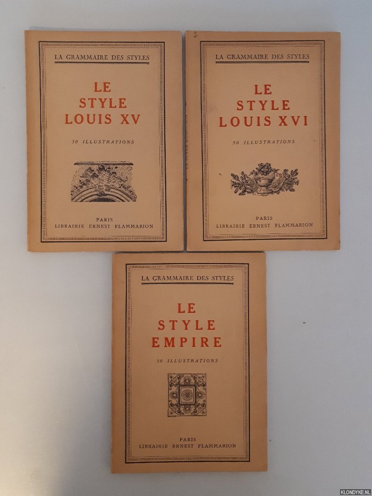 Martin, Henry - La grammaire des styles (3 volumes)