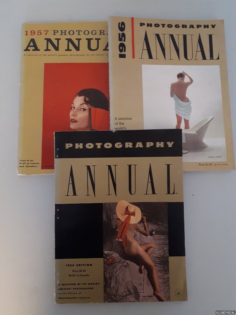 The Editors of Photography Magazine/Popular Photography - Photography Annual: a selection of the world's greatest photographs 1954, 1956 & 1957 (3 volumes)