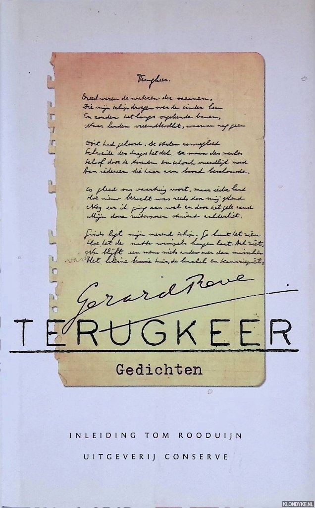 Reve, Gerard & Tom Rooduijn (inleiding) - Terugkeer: gedichten