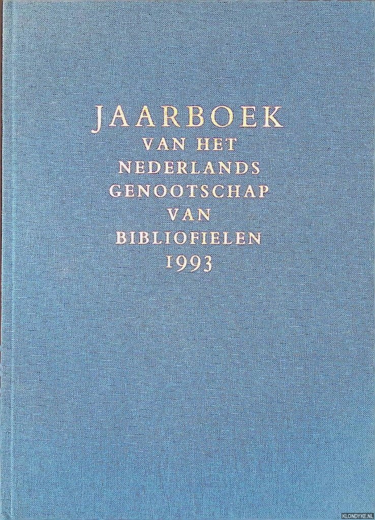 Fontaine Verwey-le Grand, Isa de la (redactie) - Jaarboek van het Nederlands Genootschap van Bibliofielen 1993