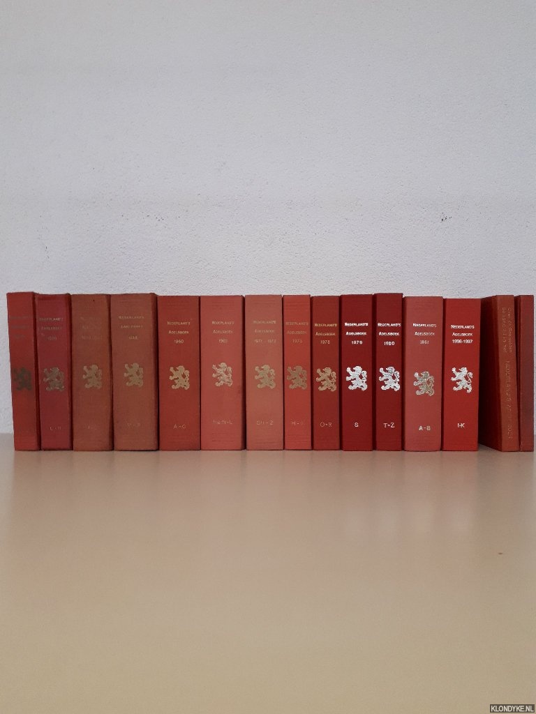 Centraal Bureau voor Genealogie en Heraldiek - Nederland's Adelsboek (13+2 delen)