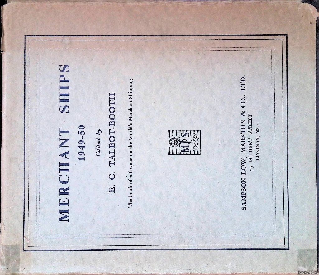 Talbot-Booth, E.C. - Merchant Ships 1949-50