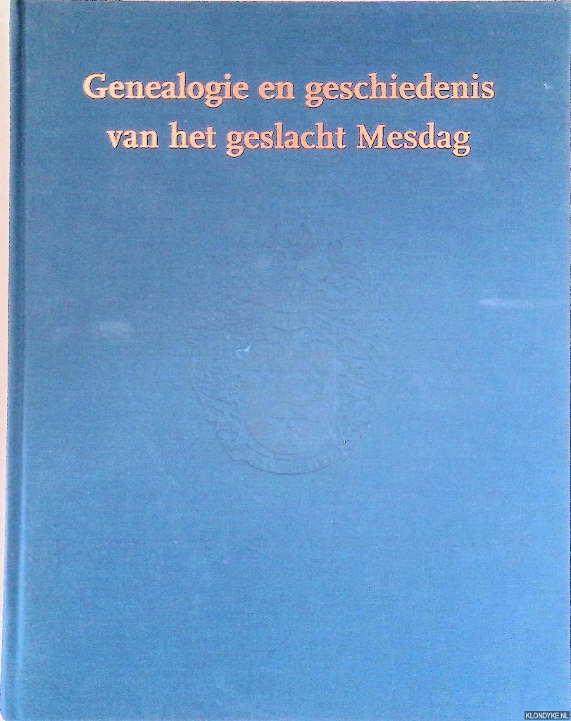 Vermoolen, Joost - Genealogie en geschiedenis van het geslacht Mesdag