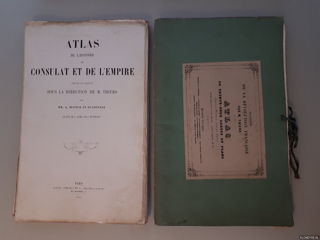 Thiers, A. - Atlas pour servir  l'intelligence des campagnes de la rvolution Franaise