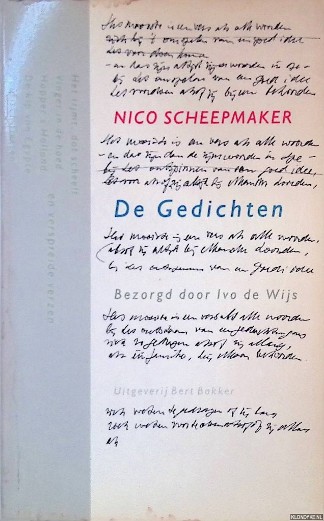 Scheepmaker, Nico - De gedichten