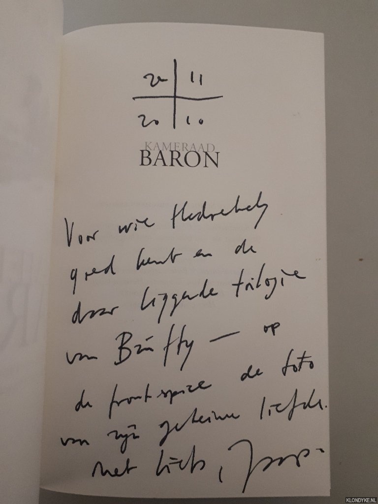Scholten, Jaap - Kameraad Baron: een reis door de verdwijnende wereld van de transsylvaanse aristocratie *GESIGNEERD*