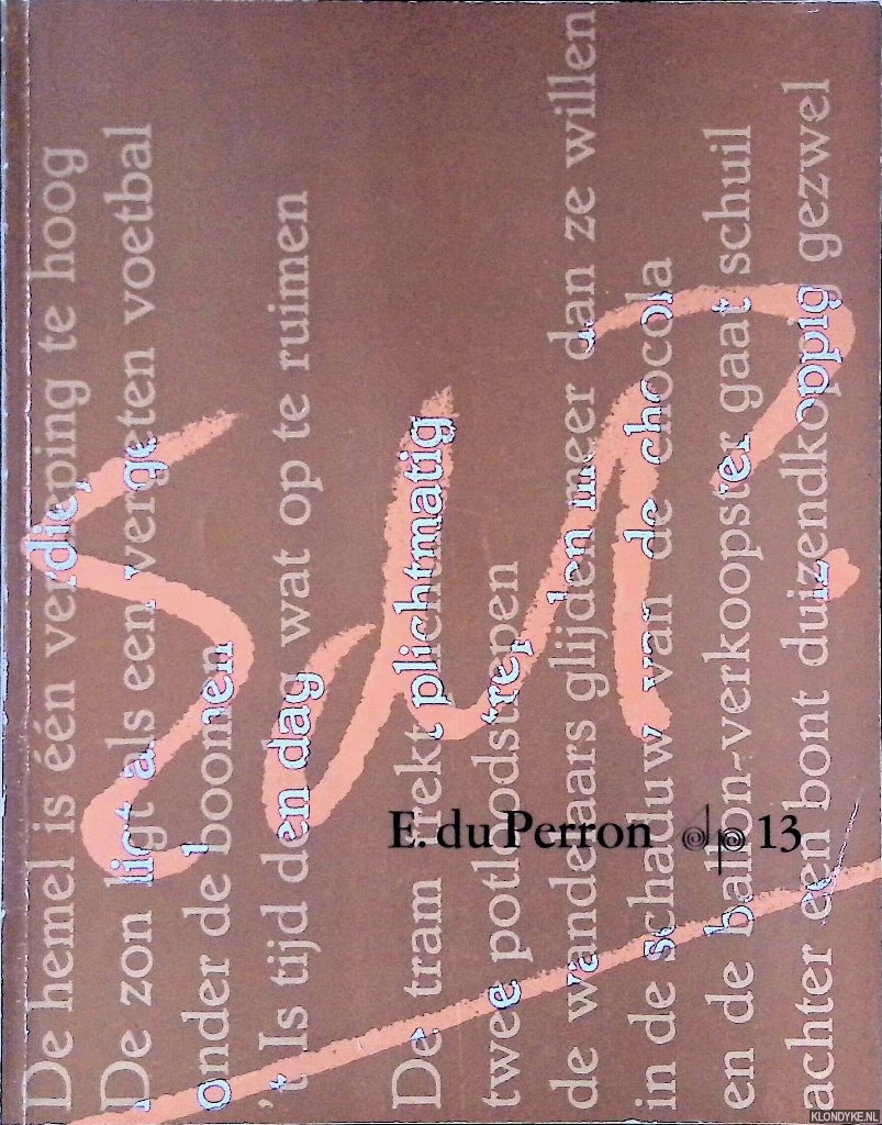 Gomperts, H.A. (inleiding) - Schrijversprentenboek 13: E. du Perron