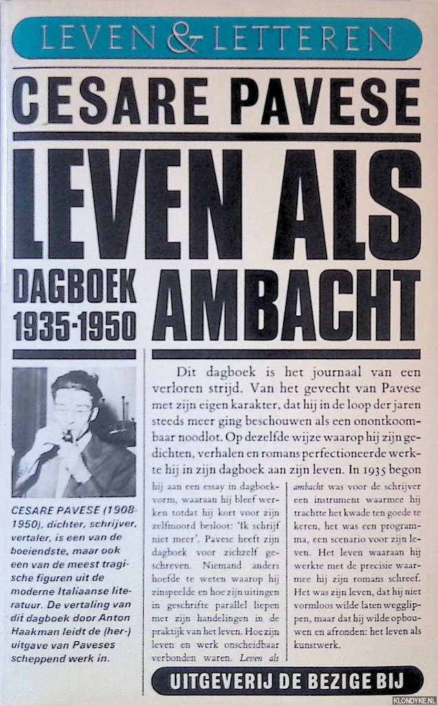 Pavese, Cesare - Leven als ambacht