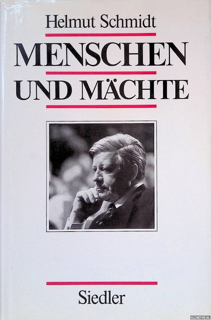 Schmidt, Helmut - Menschen und Mchte