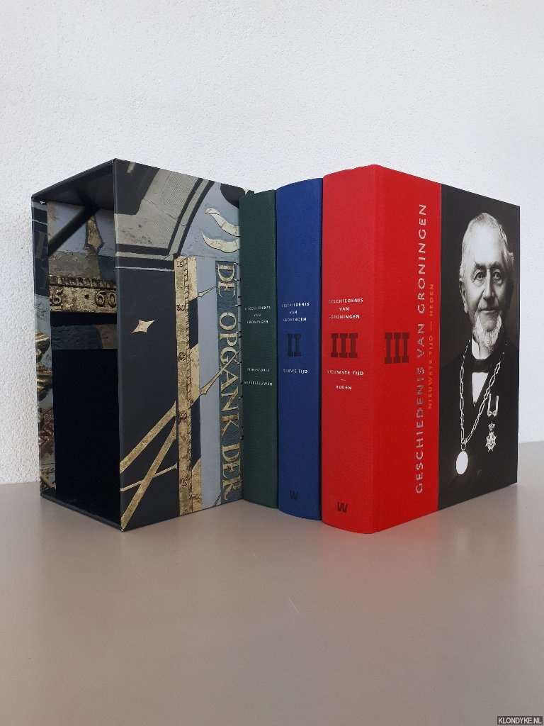 Duijvendak, M.G.J. & H. Feenstra & H.A. Groenendijk - en anderen - Geschiedenis van Groningen (3 delen in box)