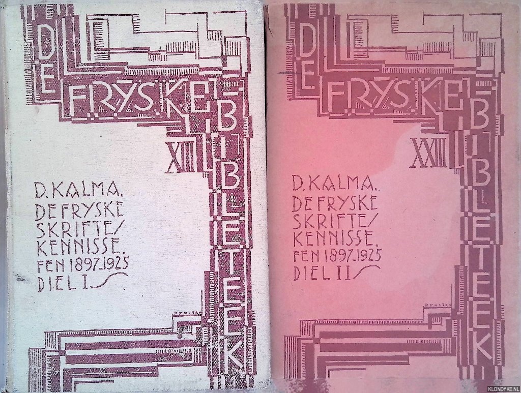 Kalma, D. - De Fryske skrifte-kennisse fen 1897-1925 (2 volumes)