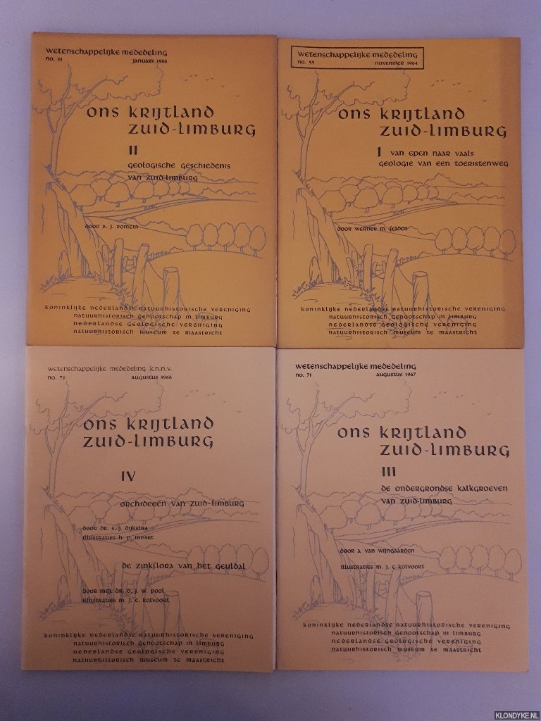 Felder, Werner M. - en anderen - Ons krijtland Zuid-Limburg (4 delen)