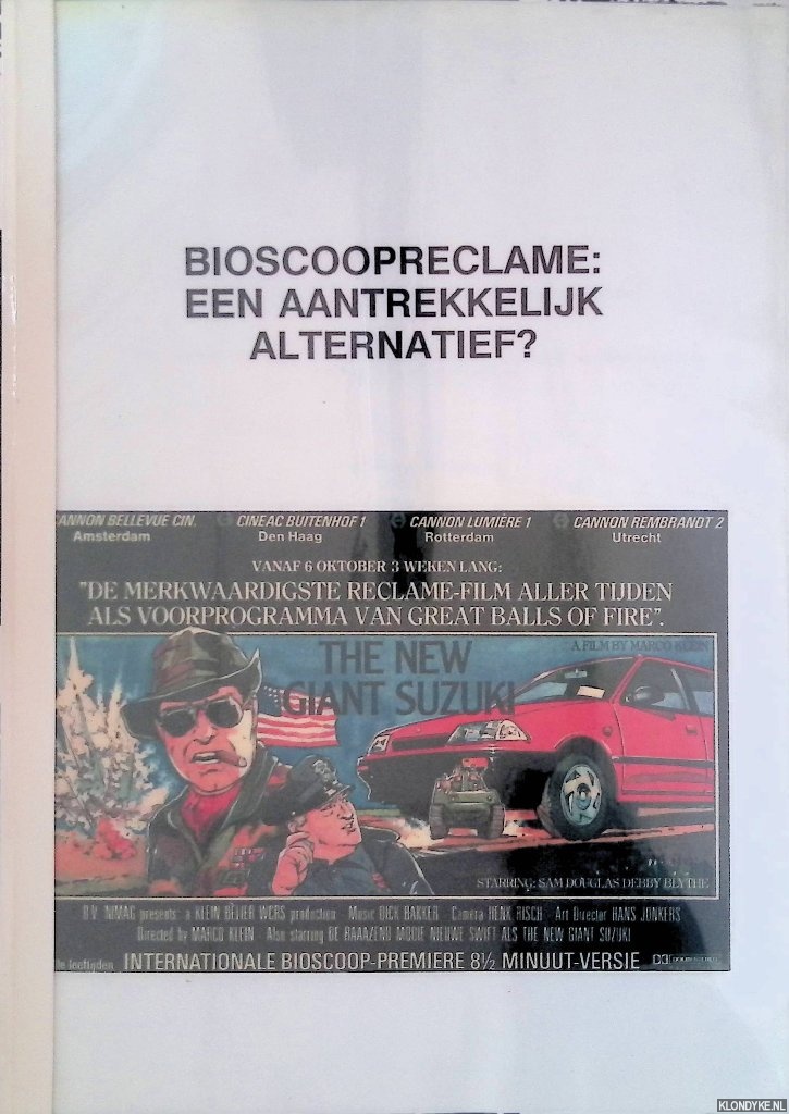 Marie-Pierre, Furne - Bioscoopreclame: een aantrekkelijk alternatief? Een onderzoek naar de marketing-communicatieve waarde van het medium bioscoopreclame