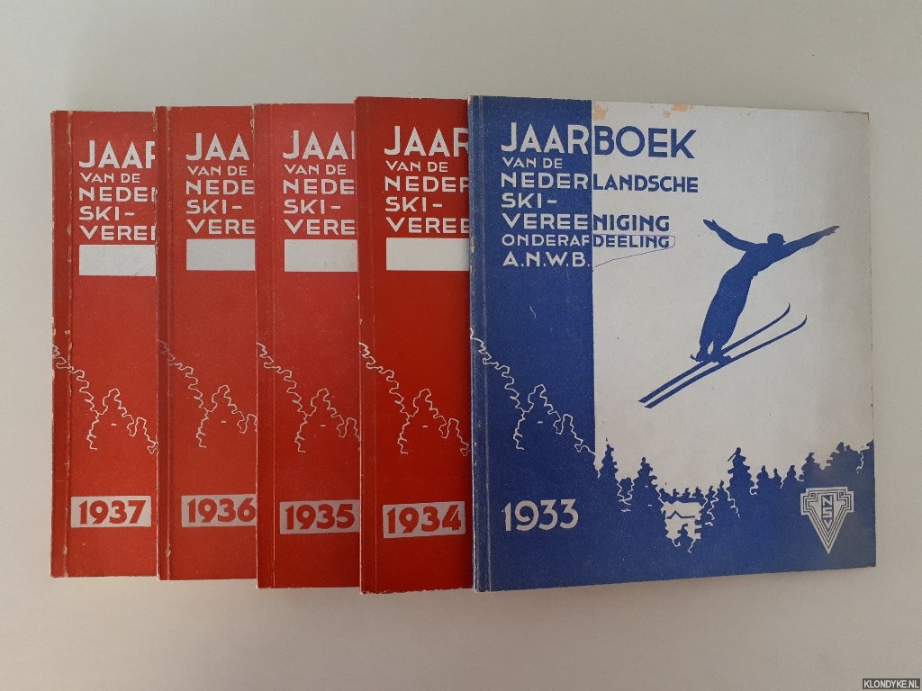Nederlandsche Ski-Vereeniging, onderafdeeling A.N.W.B. - Jaarboek van de Nederlandsche Ski-Vereeniging 1933-1937 (5 delen)]