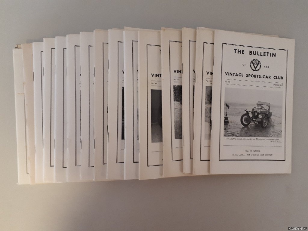Stanford, J.E. - and others (editors) - The Bulletin of the Vintage Sports-Car Club 1965-1969 (13 issues)