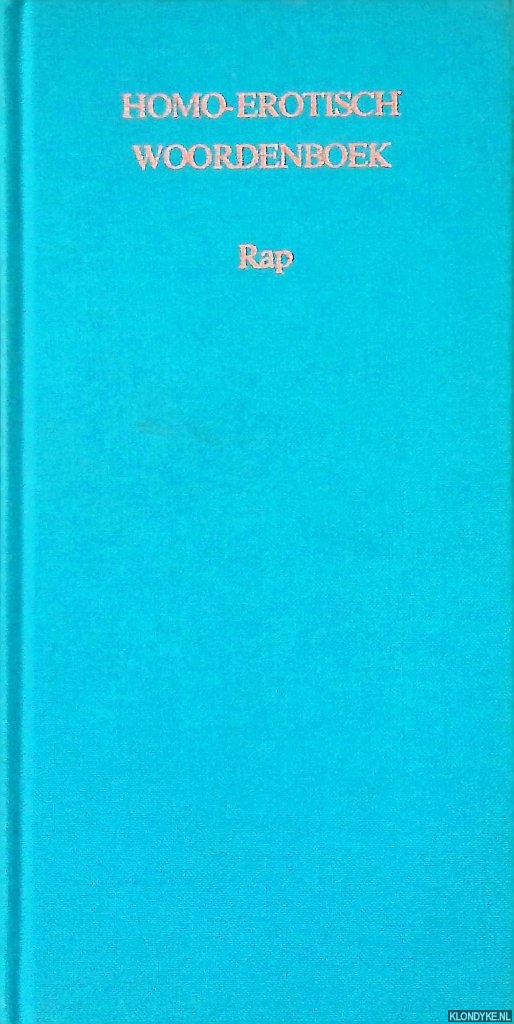 Joustra, Arendo - Homo-erotisch woordenboek