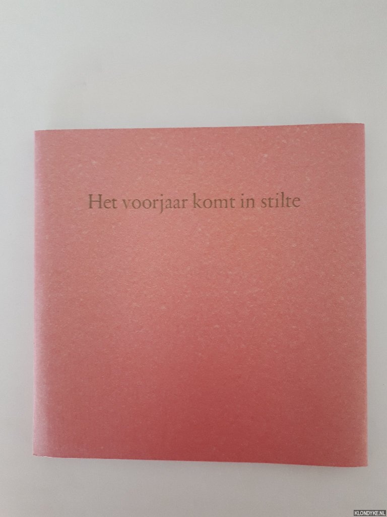 Morrin, Adriaan (gedicht) & Ren Bakker (foto's) - Het voorjaar komt in stilte
