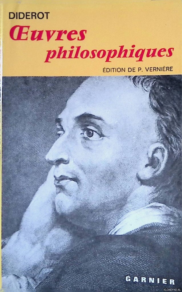 Diderot - Oeuvres philosophiques
