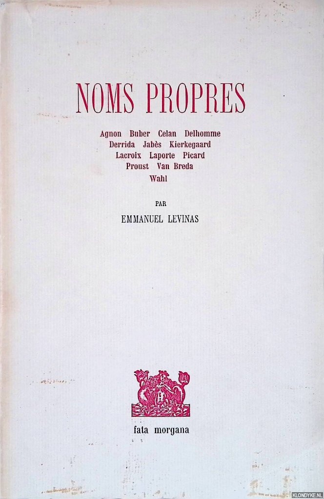 Levinas, Emmanuel - Humanisme de L'Autre Homme - 1st edition